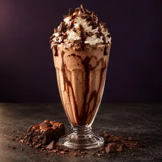 Shake Choco Brownie — imagem ilustrativa gerada com IA