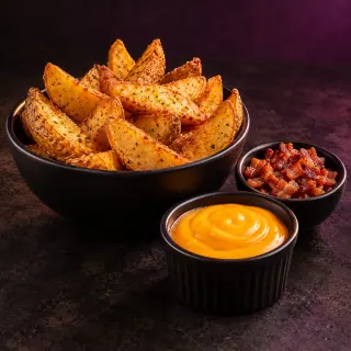 Batata Cheddar & Bacon — imagem ilustrativa gerada com IA