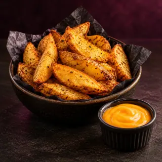 Batata com Cheddar — imagem ilustrativa gerada com IA